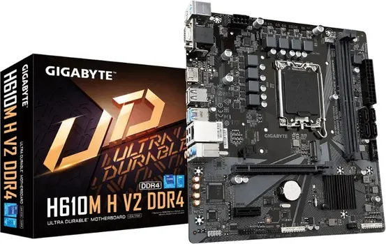 GIGABYTE MB H610M H V2 G10,LGA1700 2XDDR5 UP TO 96GB1XM.2 4X SATA, HDMI, 1XPS2 6XUSB (6 / 10)