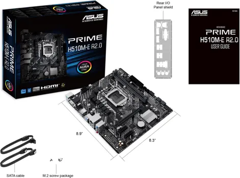 ASUS MB PRIME H510M-E R2.0INTEL H470 LGA1200 2XDDR4M.2 4XSATA,VGA,HDMI,DP, 6X USB (3 / 4)