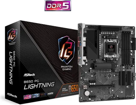 ASROCK MB B650 PG LIGHTNINGAMD B650 AM5 4XDDR5 3XM.24XSATA RAID HDMI ATX (1 / 9)