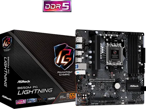 ASROCK MB B650 PG LIGHTNINGAMD B650 AM5 4XDDR5 3XM.24XSATA RAID HDMI ATX (6 / 9)