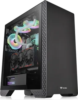 THERMALTAKE S300 TG MID TOWER CASE, TEMPERED GLASS, 1X STANDARD FAN 120MM (2 / 6)