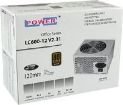 LC POWER PSU 600W 12CMOFFICE SERIES LC600-12 V2.316XSATA,2XPCIE,ACTIVE PFC,80+BRONZE (4 / 8)