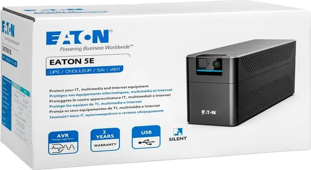 EATON UPS 5E700UD GEN2 700VA/360W, TOWER, LINE INTERACTIVE, 2 X SCHUKO OUTPUTS 1 USB PORT, CONSTANT BATTERY RECHARGE, COLD START, TYPICAL BACKUP 1 PC - 14 MIN 2YR WARRANTY (6 / 8)