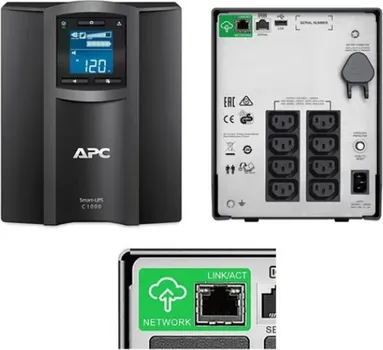 SMART-UPS C APC, 1000VA, TOWER, 230V, 8X IEC C13, SMARTCONNECT, USB I SERIJSKI, AVR, GRAFIČKI LCD (2 / 6)