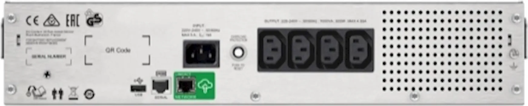 SMART-UPS C APC, 1000VA, RCKT 2U, 230V, 4X IEC C13, SMARTCONNECT, USB I SERIJSKI, AVR, GRAFIČKI LCD (2 / 6)