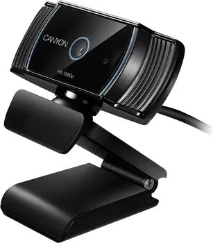 CANYON C5 1080P FULL HD 2.0MEGA AUTO FOCUS WEBCAM WITH USB2.0 CONNECTOR, 360 DEGREE ROTARY VIEW SCOPE, BUILT IN MIC, IC SUNPLUS2281, SENSOR OV2735, VIEWING ANGLE 65°, CABLE LENGTH 2.0M, BLACK (1 / 6)