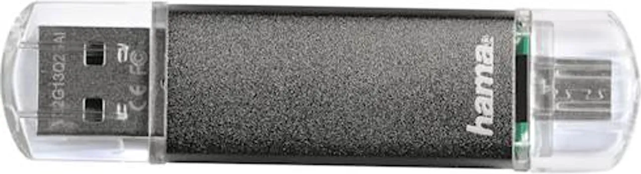 HAMA 32GB / USB 2.0 LAETA TWIN 10MB/S SIVI (1 / 2)