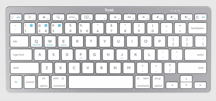 TRUST BASICS BLUETOOTHWIRELESS TASTATURA, ULTRA-THIN, BLUETOOTH 4.0, 10 M RANGE, BIJELA (4 / 7)
