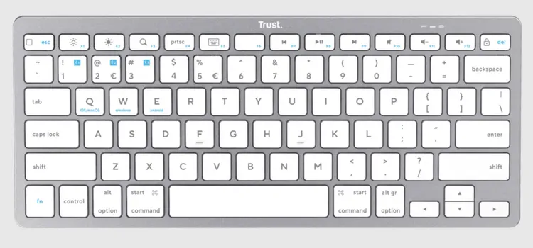 TRUST BASICS BLUETOOTHWIRELESS TASTATURA, ULTRA-THIN, BLUETOOTH 4.0, 10 M RANGE, BIJELA (3 / 3)