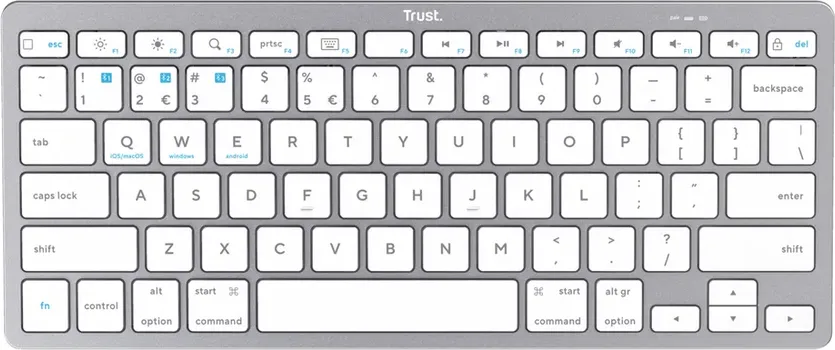 TRUST BASICS BLUETOOTHWIRELESS TASTATURA, ULTRA-THIN, BLUETOOTH 4.0, 10 M RANGE, BIJELA (6 / 7)