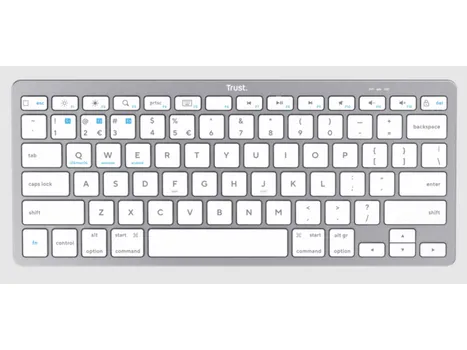 TRUST BASICS BLUETOOTHWIRELESS TASTATURA, ULTRA-THIN, BLUETOOTH 4.0, 10 M RANGE, BIJELA (7 / 7)