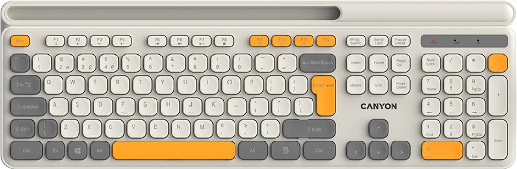 CANYON KEYBOARD HKB-W03 EN/AD AAA WIRELESS BEIGE (1 / 7)