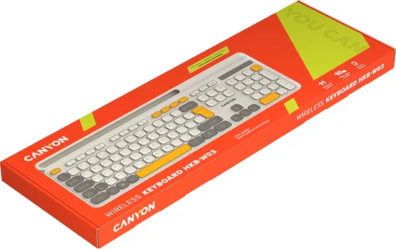 CANYON KEYBOARD HKB-W03 EN/AD AAA WIRELESS BEIGE (2 / 7)