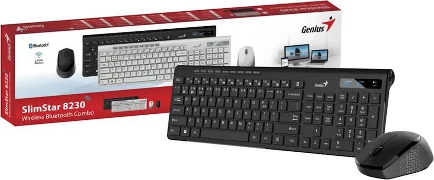 GENIUS TASTATURA SLIM STAR 8230 +MIŠ, BIJELA BT +WL (1 / 1)