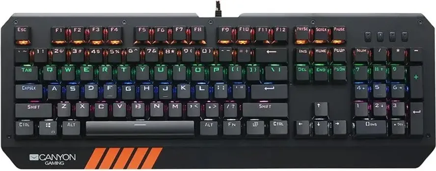 CANYON WIRED MULTIMEDIA GAMING KEYBOARD WITH LIGHTING EFFECT, 108PCS RAINBOW LED, NUMBERS 104KEYS, EN DOUBLE INJECTION LAYOUT, CABLE LENGTH 1.8M (6 / 13)