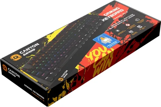 CANYON WIRED MULTIMEDIA GAMING KEYBOARD WITH LIGHTING EFFECT, 108PCS RAINBOW LED, NUMBERS 104KEYS, EN DOUBLE INJECTION LAYOUT, CABLE LENGTH 1.8M (11 / 13)