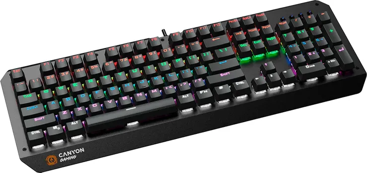 CANYON WIRED MULTIMEDIA GAMING KEYBOARD WITH LIGHTING EFFECT, 108PCS RAINBOW LED, NUMBERS 104KEYS, EN DOUBLE INJECTION LAYOUT, CABLE LENGTH 1.8M (9 / 9)