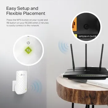 TP-LINK AC750 WI-FI RANGE EXTENDER/ACCESS POINT,1X10/100 MBPS ETHERNET PORT (RJ45) (4 / 5)