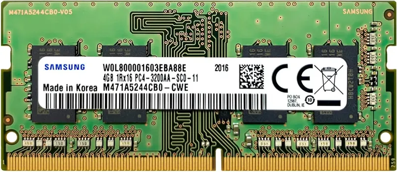 SAMSUNG SO-DIMM DDR4 4GB / 3200MHZ PC4-3200AA (1 / 4)