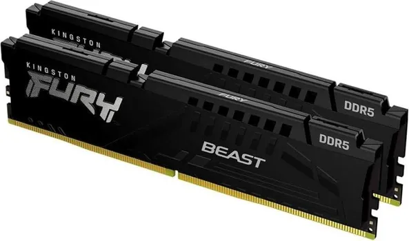 KINGSTON DIMM DDR5 16GB (2X8GB) / 5200MHZ FURY BEAST BLACK (1 / 2)