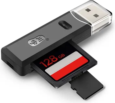KAWAU C296 MINI USB 2.0 SD TF MEMORY CARD READER ADAPTER (1 / 6)