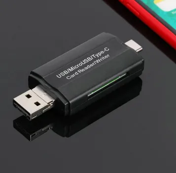 DM-HC45 3-IN-1 USB/MICRO USB/TYPE-C TF MEMORY CARD READER DATA TRANSFER ADAPTER OTG HUB (9 / 9)