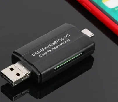 DM-HC45 3-IN-1 USB/MICRO USB/TYPE-C TF MEMORY CARD READER DATA TRANSFER ADAPTER OTG HUB (11 / 11)