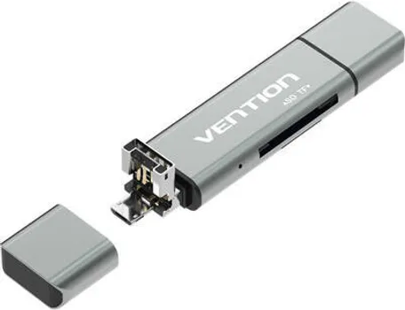 VENTION MULTIFUNKCIONALNI USB2.0 ČITAČ KARTICA CCJH0 SIVA (1 / 2)