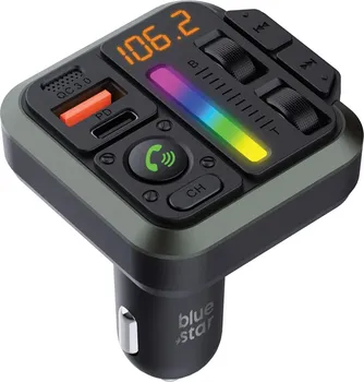 BLUE STAR TRANSMITER FM QC3.0 PD 20W AUTOBEAT MT04B BLACK (3 / 7)