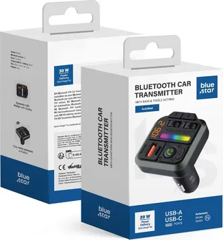 BLUE STAR TRANSMITER FM QC3.0 PD 20W AUTOBEAT MT04B BLACK (5 / 7)