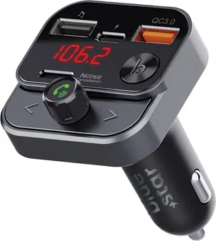 BLUE STAR TRANSMITER FM QC3.0 30W AUTOSTREAM BT84B BLACK (1 / 6)