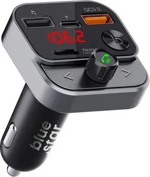 BLUE STAR TRANSMITER FM QC3.0 30W AUTOSTREAM BT84B BLACK (3 / 6)