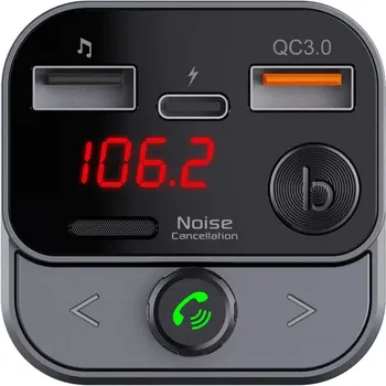 BLUE STAR TRANSMITER FM QC3.0 30W AUTOSTREAM BT84B BLACK (6 / 6)