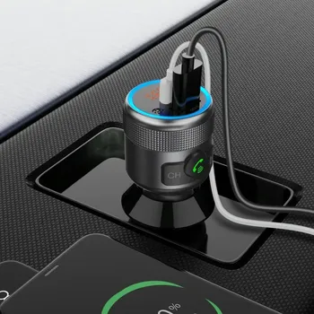 BLUE STAR TRANSMITER FM QC3.0 PD 42W AUTOHARMONY C81 GREY (3 / 8)