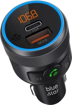 BLUE STAR TRANSMITER FM QC3.0 PD 42W AUTOHARMONY C81 GREY (8 / 8)