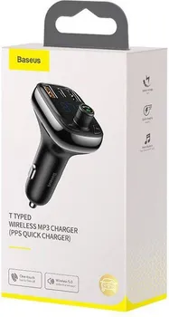 BASEUS TRANSMITER FM BLUETOOTH MP3 WITH CAR CHARGER 2XUSB+TYPE C 5A S-13 (4 / 8)