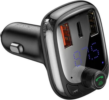BASEUS TRANSMITER FM BLUETOOTH MP3 WITH CAR CHARGER 2XUSB+TYPE C 5A S-13 (8 / 8)