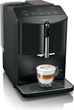 SIEMENS EQ300 APARAT ZA ESPRESO KAFU (TF301E09) │ PRITISAK PUMPE: 15 BAR │ IZBOR NAPITAKA: CAPPUCCINO, ESPRESSO, LATTE MACCHIATO, HOT MILK │ ZAPREMINA POSUDE ZA VODU: 1.4 L │ KAPACITET POSUDE ZA ZRNA: 250 G │ DIMENZIJE: 383 X 251 X 433 MM │ TEŽINA: 7.1 KG │ DISPLEJ: LED │ MATERIJAL MLINA: KERAMIKA (1 / 9)