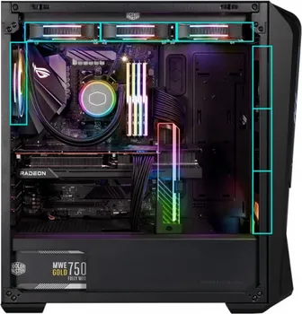 COOLER MASTER CASE MASTERBOX MB500 ARGB (MB500-KGNN-S00) (2 / 3)