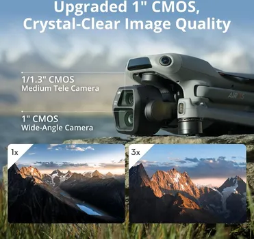DJI AIR 3S FLY MORE COMBO + RC2, 4K/60FPS HDR VIDEO, 50 MP, 70MM TELE CAMERA, 45-MIN FLIGHT TIME (10 / 11)
