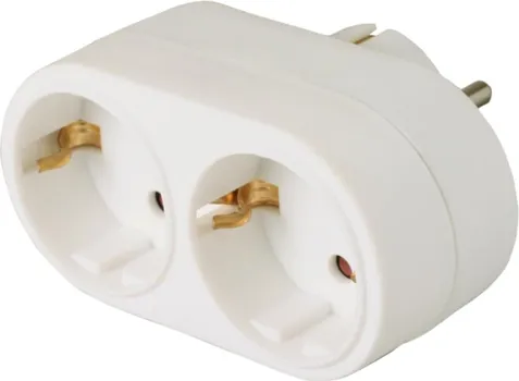 HOME STRUJNI RAZDJELJNIK, 2 X SCHUKO UTIČNICA POD 90° (1 / 1)
