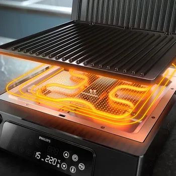 PHILIPS ELEKTRIČNI ROŠTILJ HD6307/70 KONTAKTNI, 1800- 2200 W, SENZOR ZA PEČENJE MESA (6 / 7)