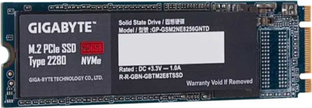 GIGABYTE 256GB / SSD M.2 PCIE (5 / 7)
