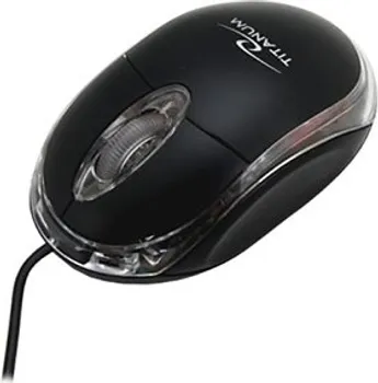 MIŠ TITANUM 3D RAPTOR, USB, OPTICAL, BLACK, 1000 DPI, TM102K (1 / 2)