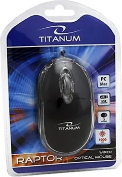 MIŠ TITANUM 3D RAPTOR, USB, OPTICAL, BLACK, 1000 DPI, TM102K (2 / 2)