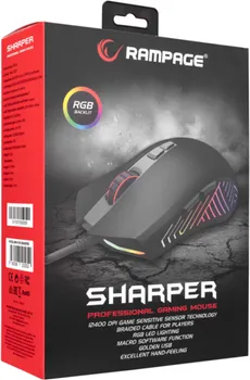 RAMPAGE MIŠ GAMING SMX-R78 SHARPER FULL RGB 12400DPI MACRO, PROFESIONALNI E-SPORT (4 / 5)