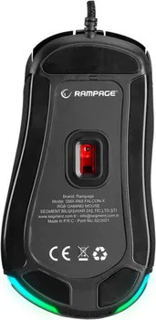 RAMPAGE MIŠ GAMING SMX-R68 FALCON-X USB, BLACK, 6400DPI RGB LED (3 / 3)