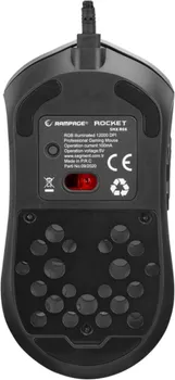 RAMPAGE MIŠ GAMING SMX-R66 ROCKET ULTRA LIGHT SILVER, RGB LED, 12000DPI (4 / 6)