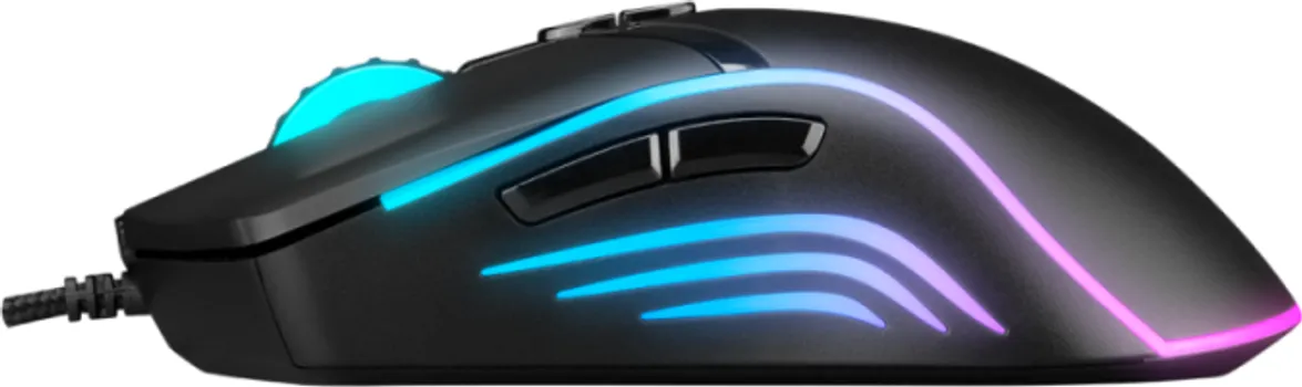 RAMPAGE MIŠ GAMING SMX-R54 VIBE USB, BLACK, RGB, 6400DPI (4 / 6)