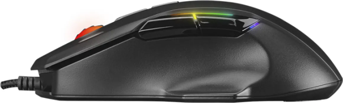 RAMPAGE MIŠ GAMING SMX-R45 ORBIT BLACK. WIRED 6400DPI, HUANO S, 7D RGB ILLUMINATED USB PROFESSIONAL GAMING MOUSE (1 / 5)